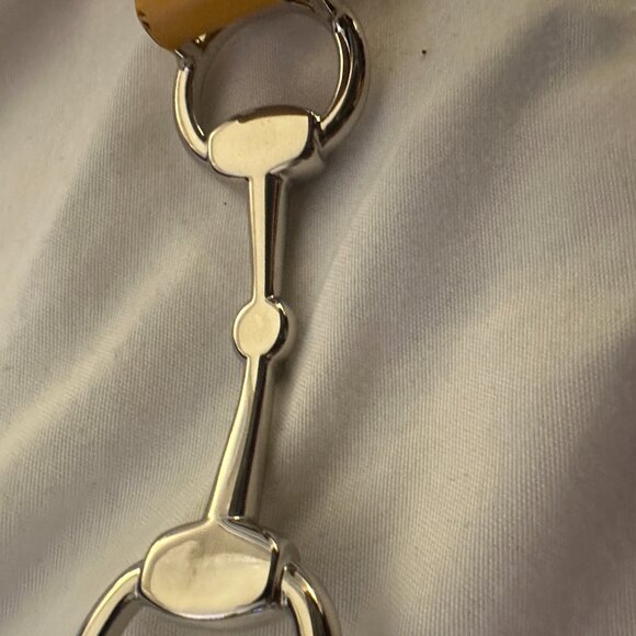 Gucci -skinny belt with silver horsebit buckle  1/2 "  Size 85 - Picture 2 of 7